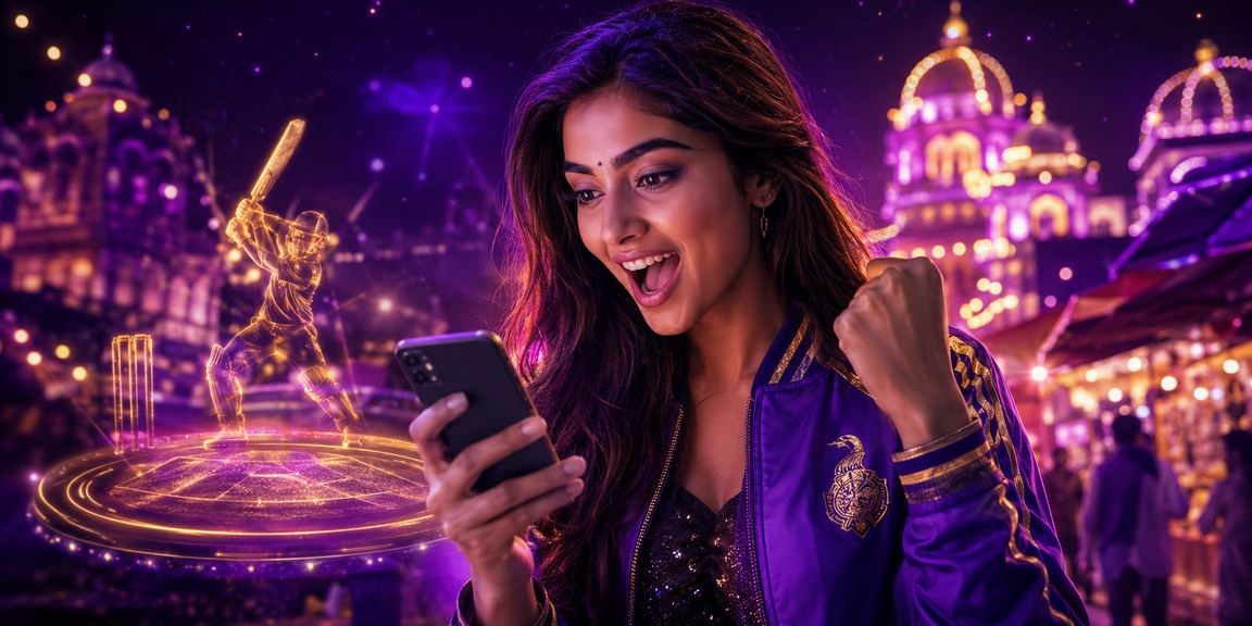 Indian cricket fan enjoying mobile betting app